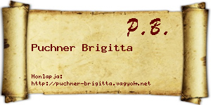 Puchner Brigitta névjegykártya